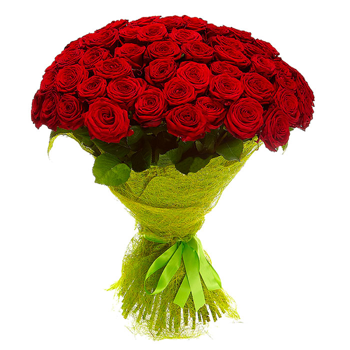 57 roses écarlates